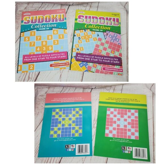 Kappa Puzzle Sudoku Book Collections Volume #128 #129 Bundle - Picture 1 of 7